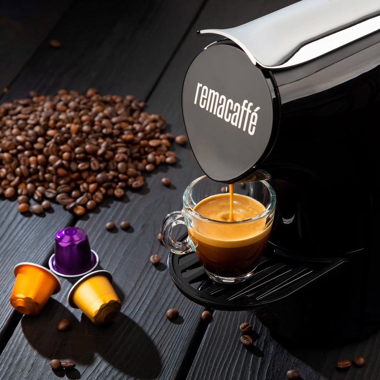 REMACAFFÉ CARAMEL capsules, 10 pcs., for NESPRESSO coffee machines