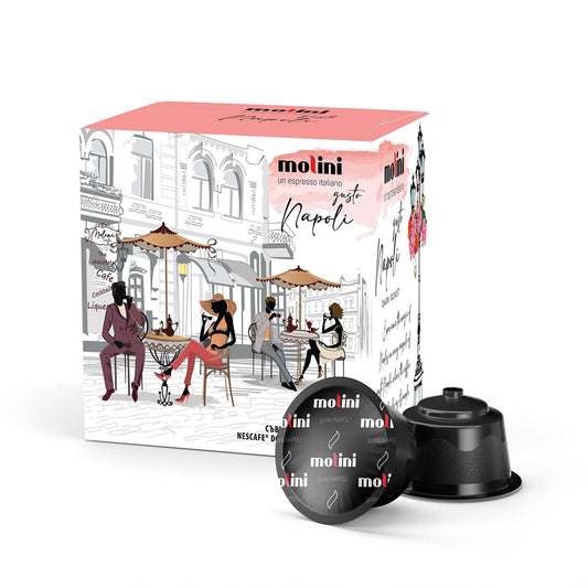 капсули MOLINI Gusto NAPOLI, 16 бр., съвместими с Nescafe Dolce Gusto кафемаши