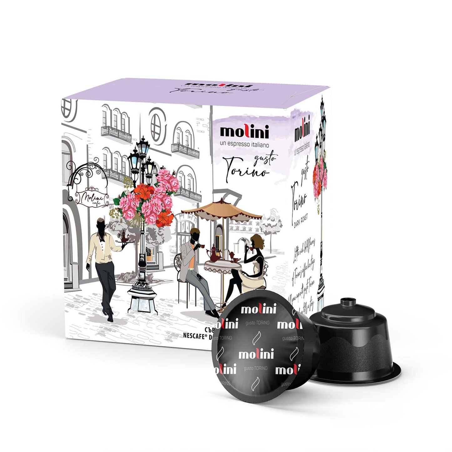 капсули MOLINI Gusto TORINO, 16 бр., съвместими с Nescafe Dolce Gusto кафемаши