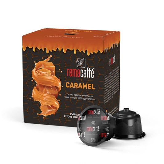 капсули REMACAFFÉ Caramel, 16 бр., съвместими с Nescafe Dolce Gusto кафемаши