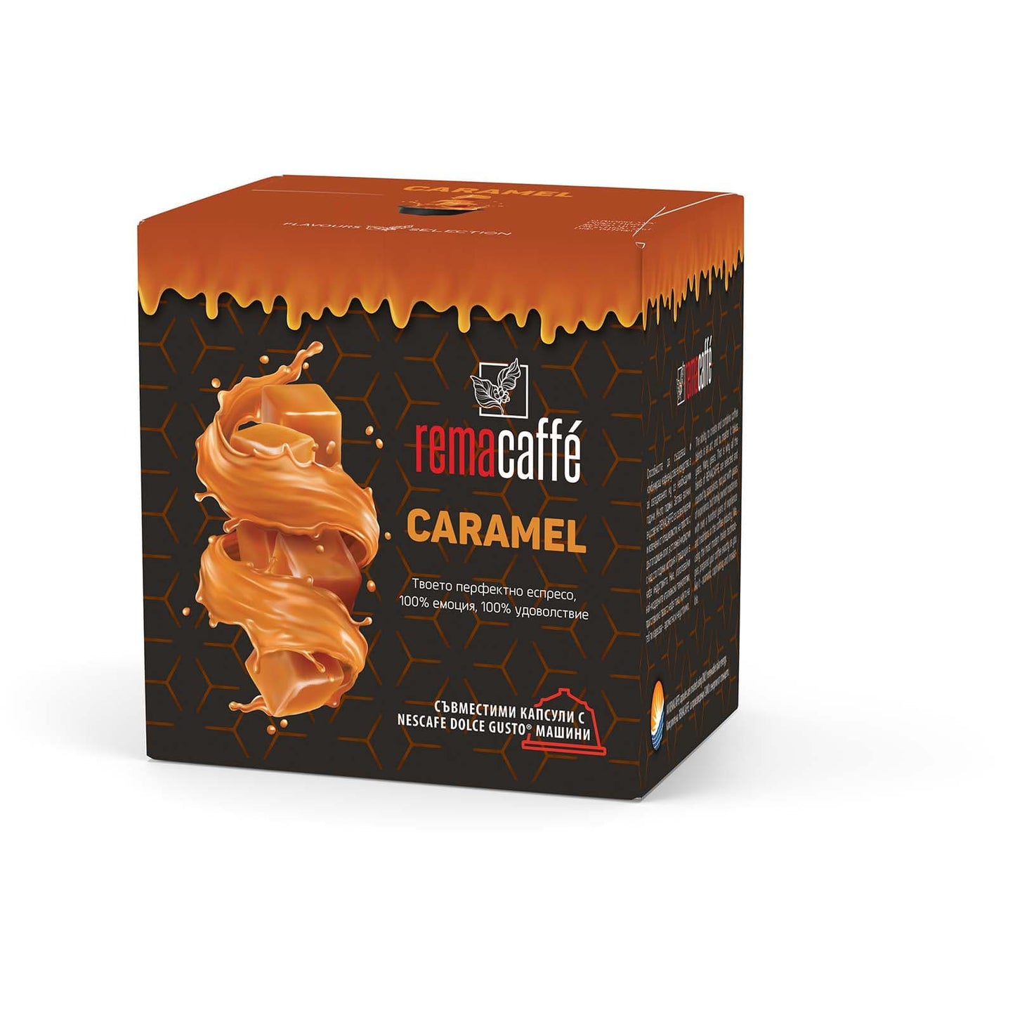 капсули REMACAFFÉ Caramel, 16 бр., съвместими с Nescafe Dolce Gusto кафемаши