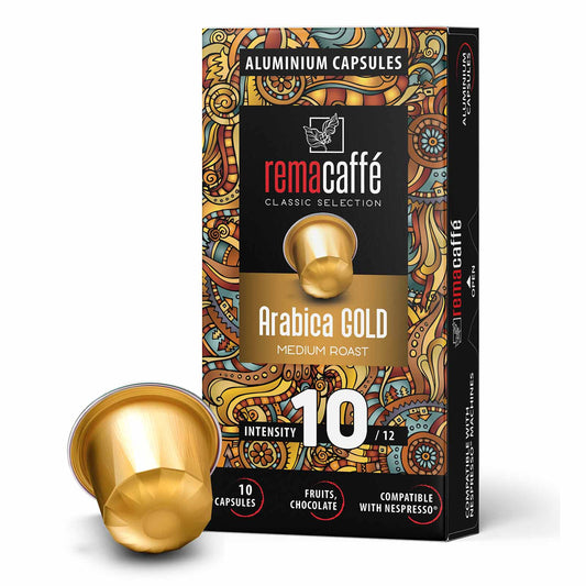 капсули REMACAFFЕ Arabica GOLD, 10 бр., съвместими с машини Nespresso