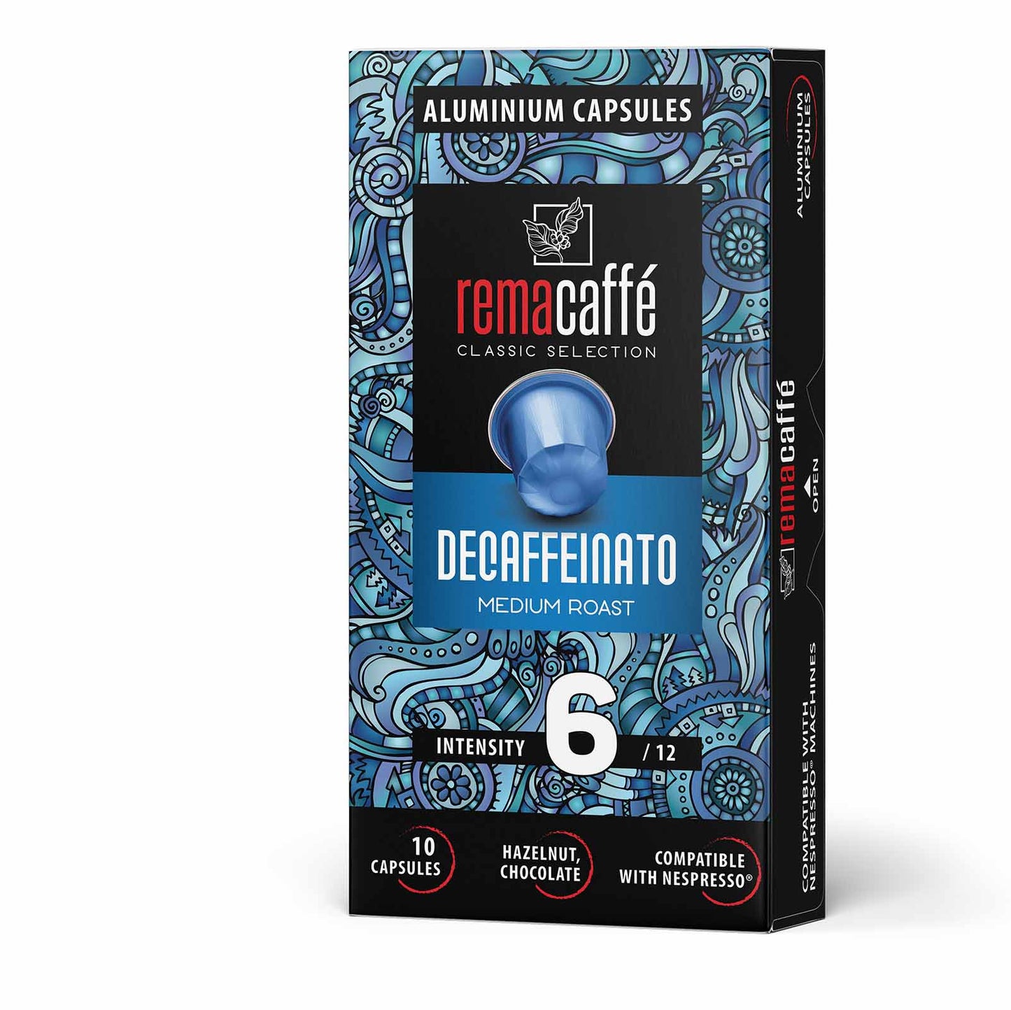 капсули REMACAFFЕ Decaffeinato, 10 бр., съвместими с машини Nespresso