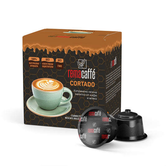 капсули REMACAFFÉ Cortado, 16 бр., съвместими с Dolce Gusto кафемаши