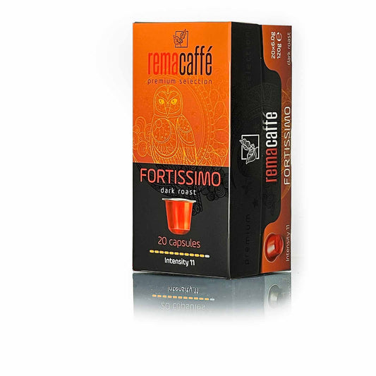 капсули REMACAFFE Fortissimo, 20 бр., съвместими с кафемашини Nespresso