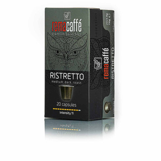 капсули REMACAFFE Ristretto, 20 бр., съвместими с кафемашини Nespresso