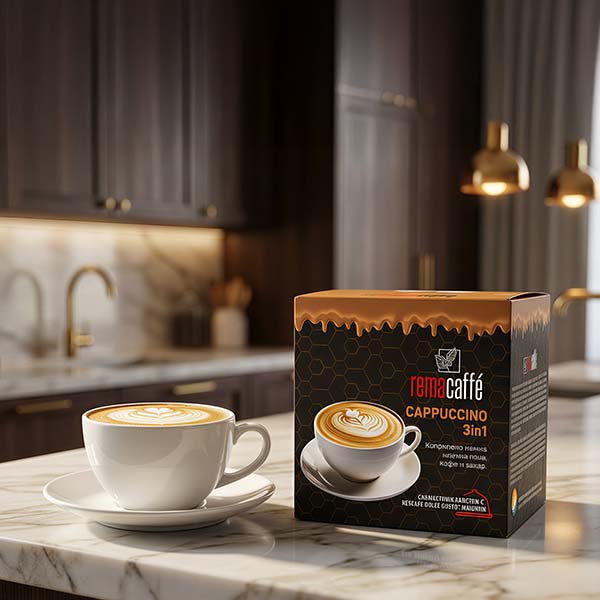 REMACAFFÉ Cappuccino 3in1 capsules, 16 pcs., compatible with Dolce Gusto coffee machines