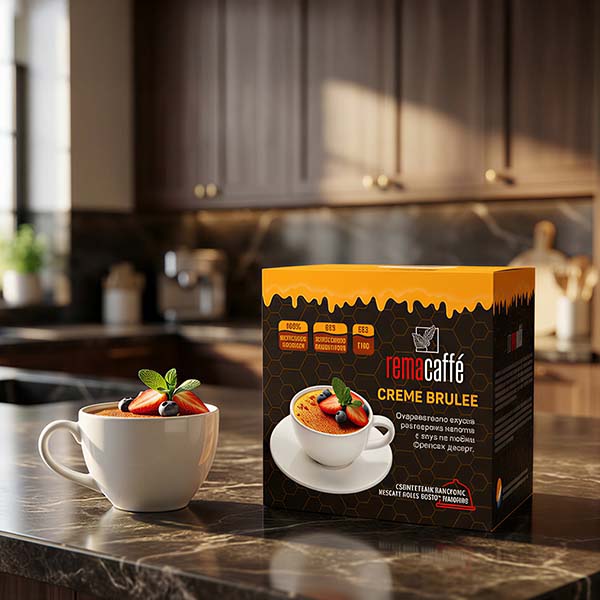 REMACAFFÉ Creme Brulee capsules, 16 pcs., compatible with Dolce Gusto coffee machines