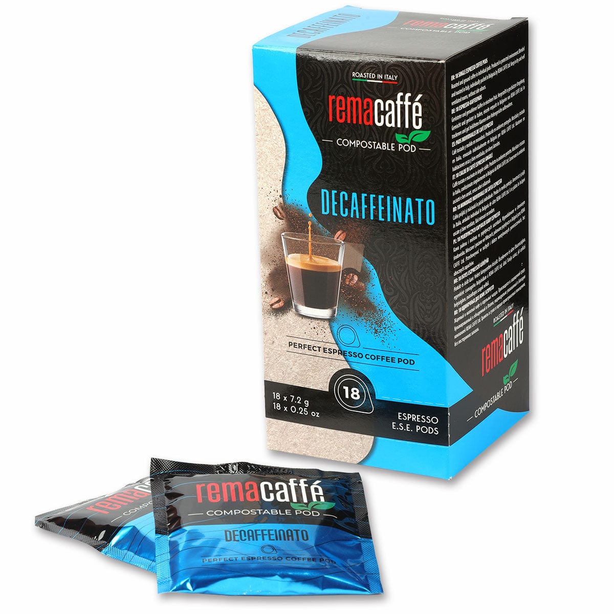 doze de cafea REMACAFFE Decafeinato, 18 buc