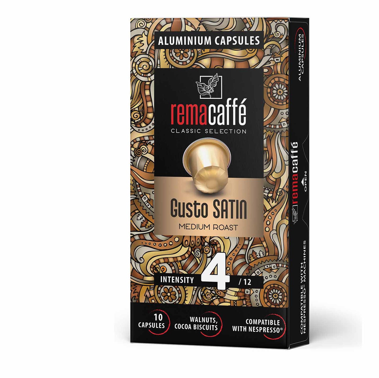 Kапсули REMACAFFÉ Gusto Satin, 10 бр., съвместими с машини Nespresso