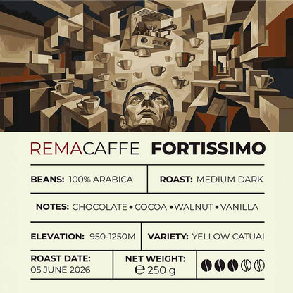 Кафе на зърна REMACAFFE Fortissimo, 250 гр.
